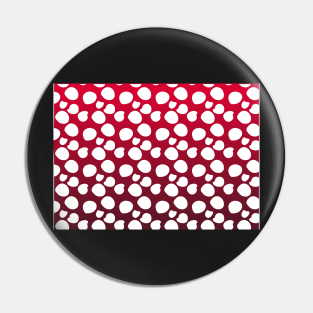 Red and white dots pattern paint Pin