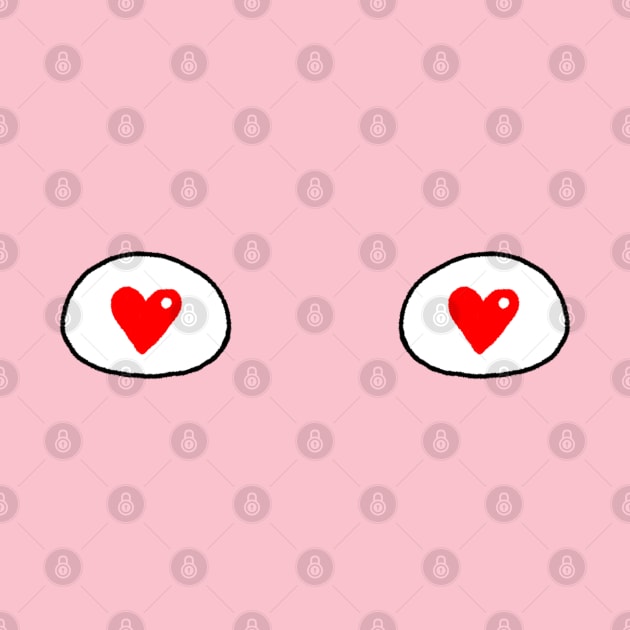 Cartoon Eyes - Hearts by TheWanderingFools