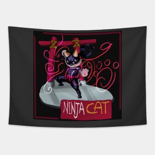 NINJA CAT v1 Tapestry