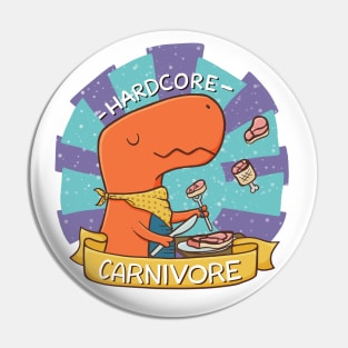 Hardcore Carnivore Pin