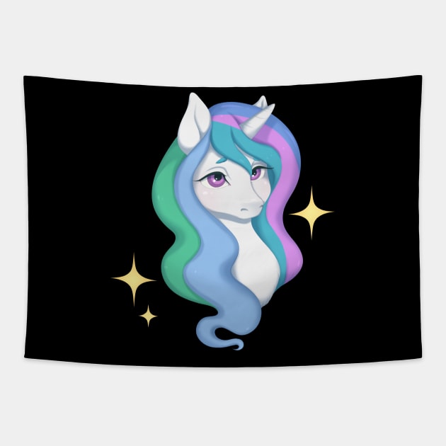 Princess Celestia Tapestry by bhawanie