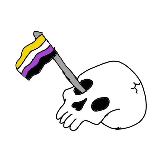 Nonbinary Skelly by the doodler