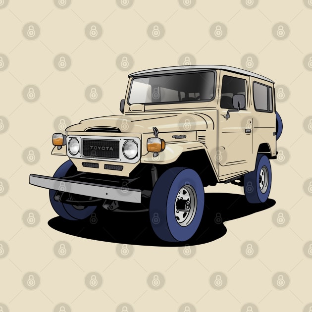 Toyota Land Cruiser FJ40 in tan by Webazoot