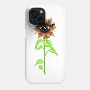 All-Seeing Sunflower Phone Case