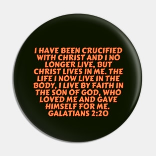 Bible Verse Galatians 2:20 Pin