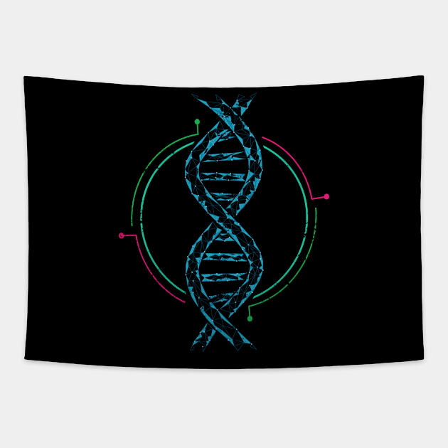 Scientist DNA Science Day Biology Tapestry by shirtsyoulike