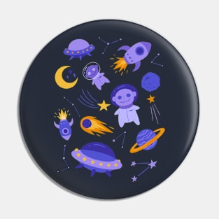 Space Explorers Pin