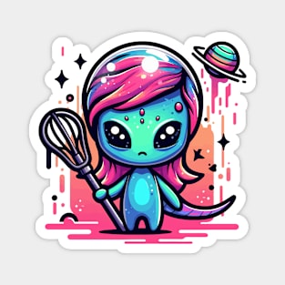 Mystical Martian Cute Magnet