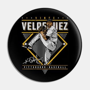 Vince Velasquez Pittsburgh Diamond Name Pin