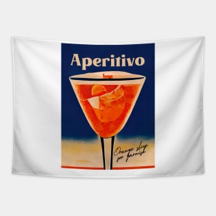 Retro Aperitivo Poster Aperitivo Homebar, Kitchen Bar Prints, Vintage Drinks, Recipe, Wall Art Tapestry