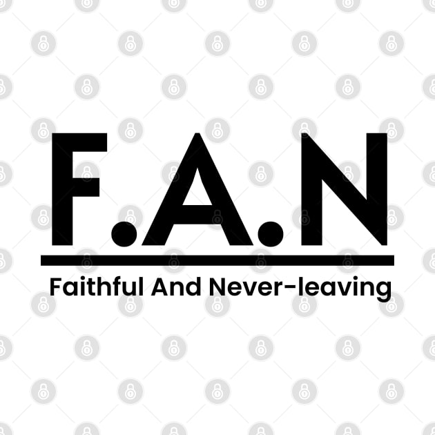 FAN Meaning Word Art Minimalist Design by PANGANDOY