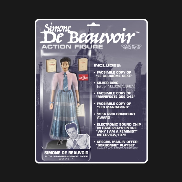 Simone De Beauvoir Action Figure by GiantsOfThought