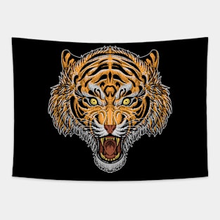 Golden tiger face Tapestry