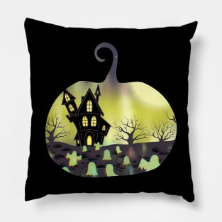 Ghost House Pillow