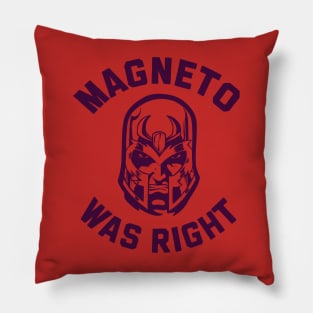 magneto-was-right Pillow