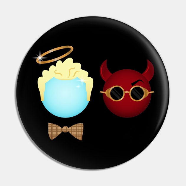 Angel and Demon Pin by designedbygeeks