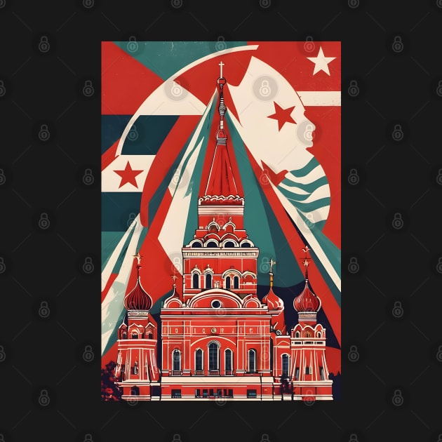 Soviet union Moscow art by Spaceboyishere