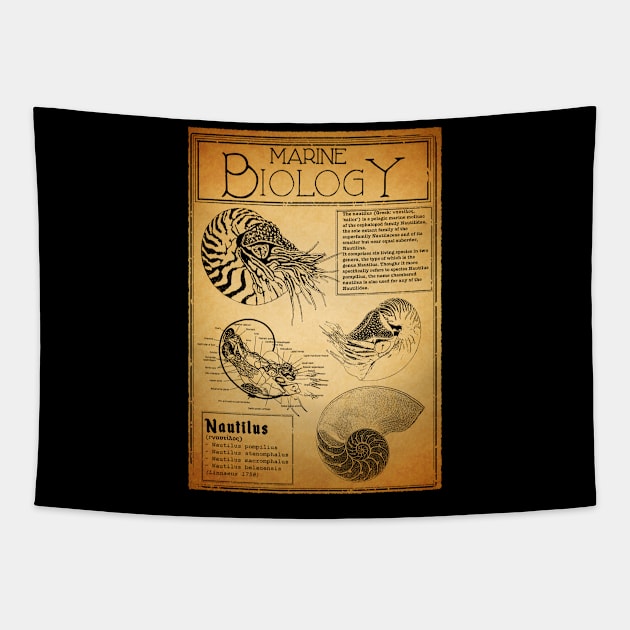 Marine Biology - Nautilus Tapestry by Birding_by_Design