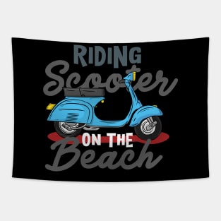 Scooty Riding Tapestry