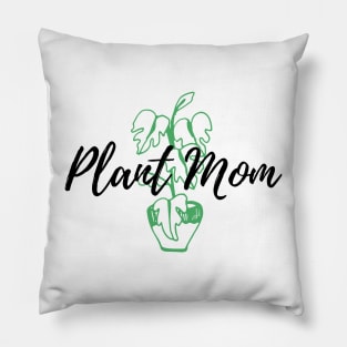 Plant Mom Green Pot Pillow