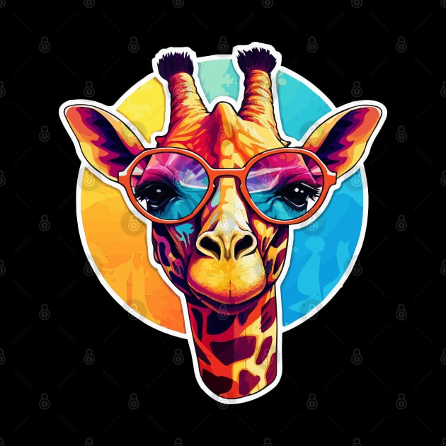 Giraffe Wearing Sunglasses by VelvetRoom