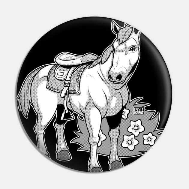 The Archer's Steed Pin by MrHinkleDraws