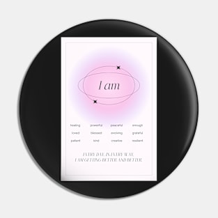 Pink Aura Affirmations for Self Love Pin