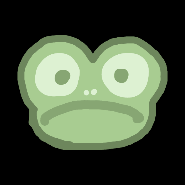 Sad frog by Dialon25