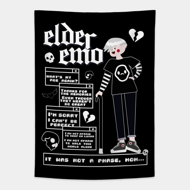 Elder emo Tapestry by rachelaranha