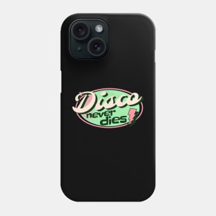 DISCO - Never Dies Retro (mint/pink) Phone Case