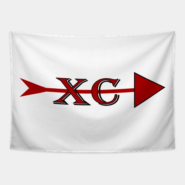 XC with arrow Tapestry by Woodys Designs