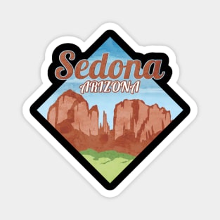 Retro and Vintage Mountains Sedona Arizona Magnet