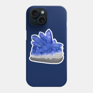 Blue Sapphire Birthstone Raw Crystal Phone Case