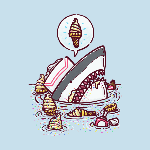 Ice Cream Cone Shark by nickv47