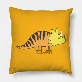 Dinosaur Triceratops Pillow