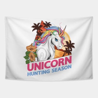 Unicorn Hunting Season Tapestry