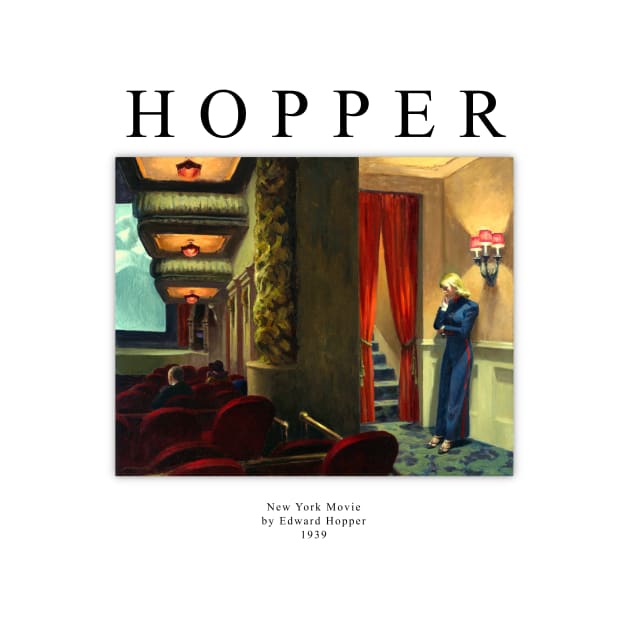 High Resolution Edward Hopper Painting New York Movie 1939 by tiokvadrat