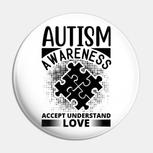 Autism awareness accept understand love Pin