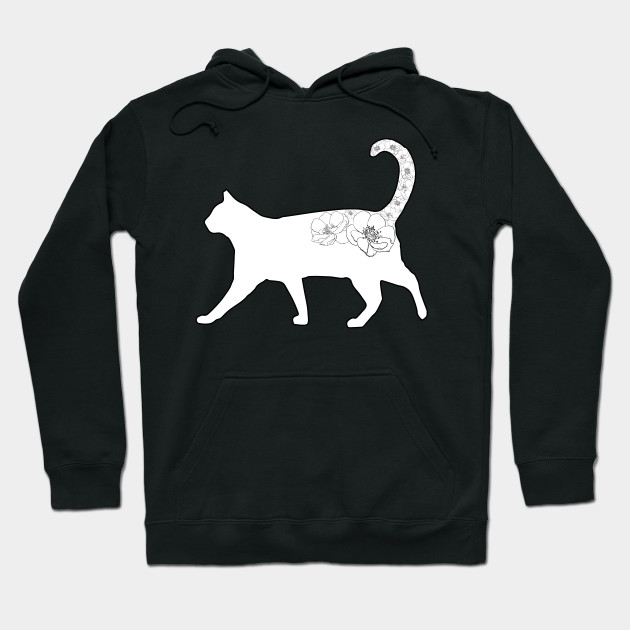 Floral Tail Kitty Cat Hoodie Teepublic