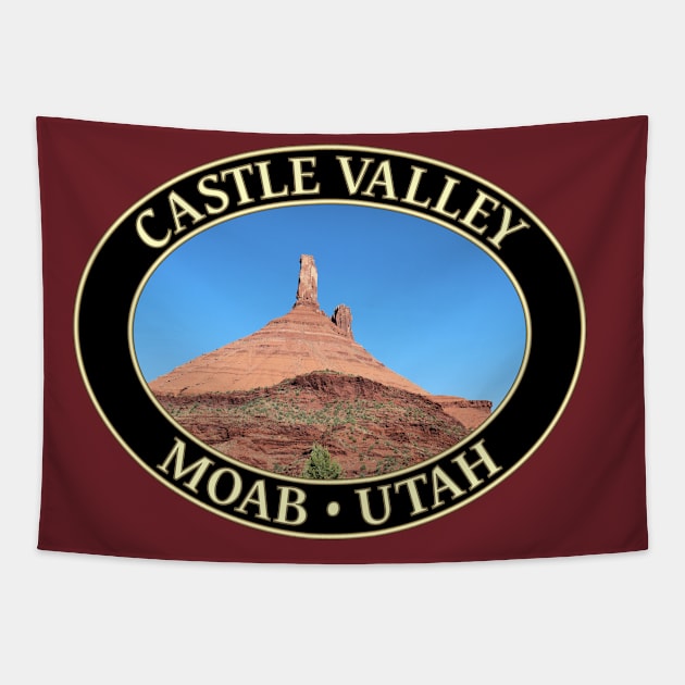 Castle Valley in Moab, Utah Tapestry by GentleSeas