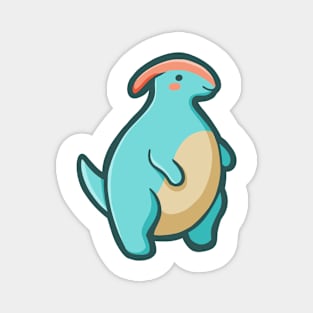 Chubby Parasaurolophus, Dino, Dinosaur Magnet