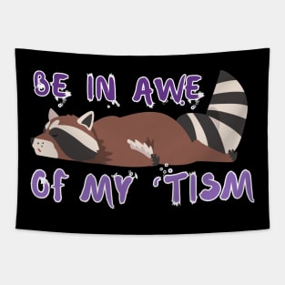 SLEEPY RACCOON IN THE 'TISM Tapestry