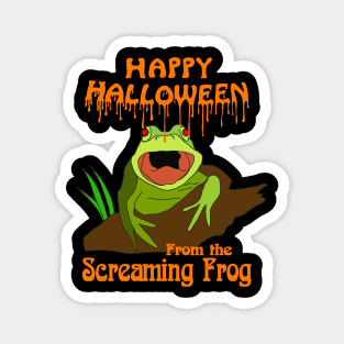 Happy Halloween from the Screaming Frog - Art Zoo Magnet