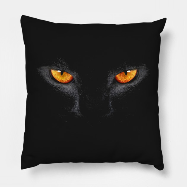 halloween black cat eyes