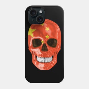 China Flag Skull - Gift for Chinese With Roots From China Phone Case