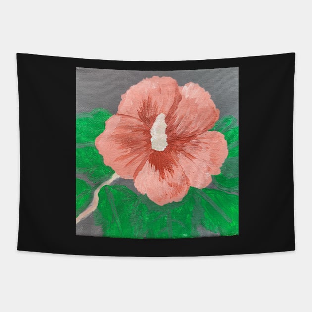 Hawaiian Sunset Hibiscus Flower Tapestry by Spiritjay