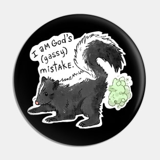 I am God's gassy mistake Pin