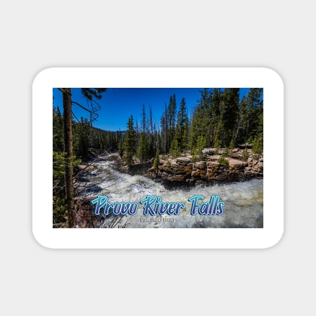 Provo River Falls Magnet by Gestalt Imagery