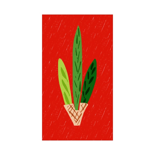 Lulav Red Print by TillaCrowne