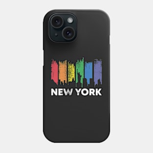 New York Skyline LGBT Pride Rainbow Phone Case